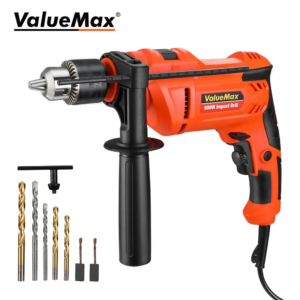 ValueMax 900W Electric Drill Set Hand Drill Hammer Impact Drill bits Set Power Driver Screwdriver Tools Electric Tools